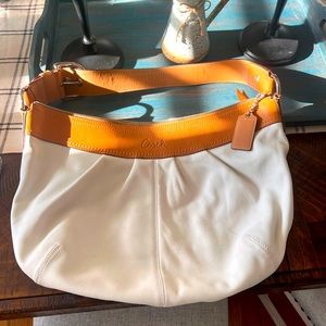 Coach Purse- White and Tan